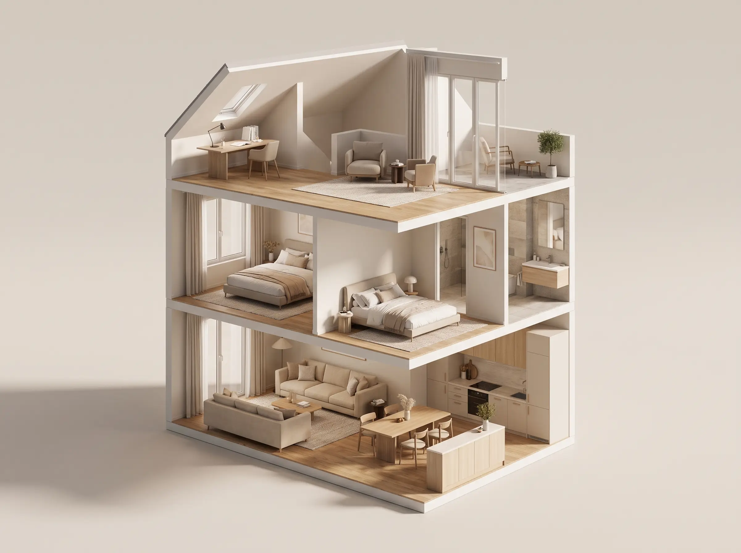 Townhouse · multi-level set