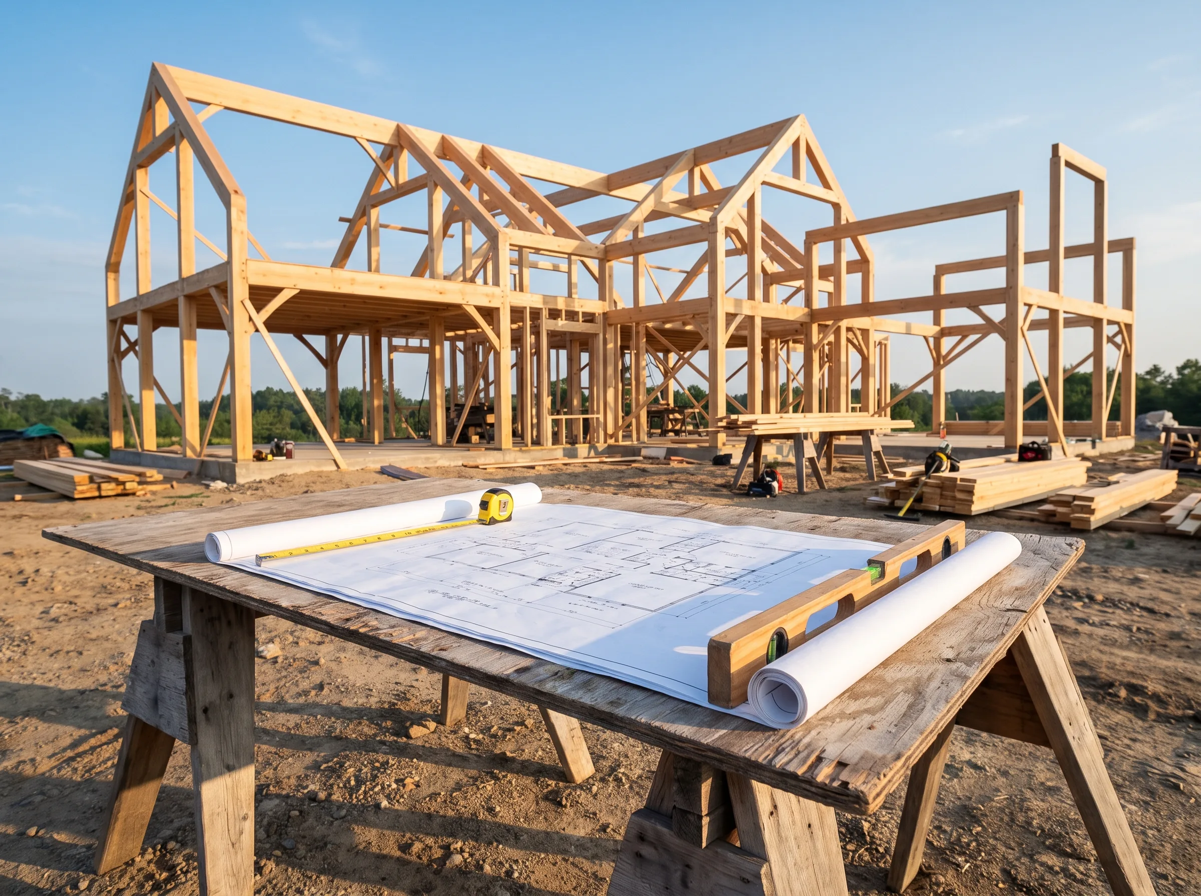 Permit set rolled out on site