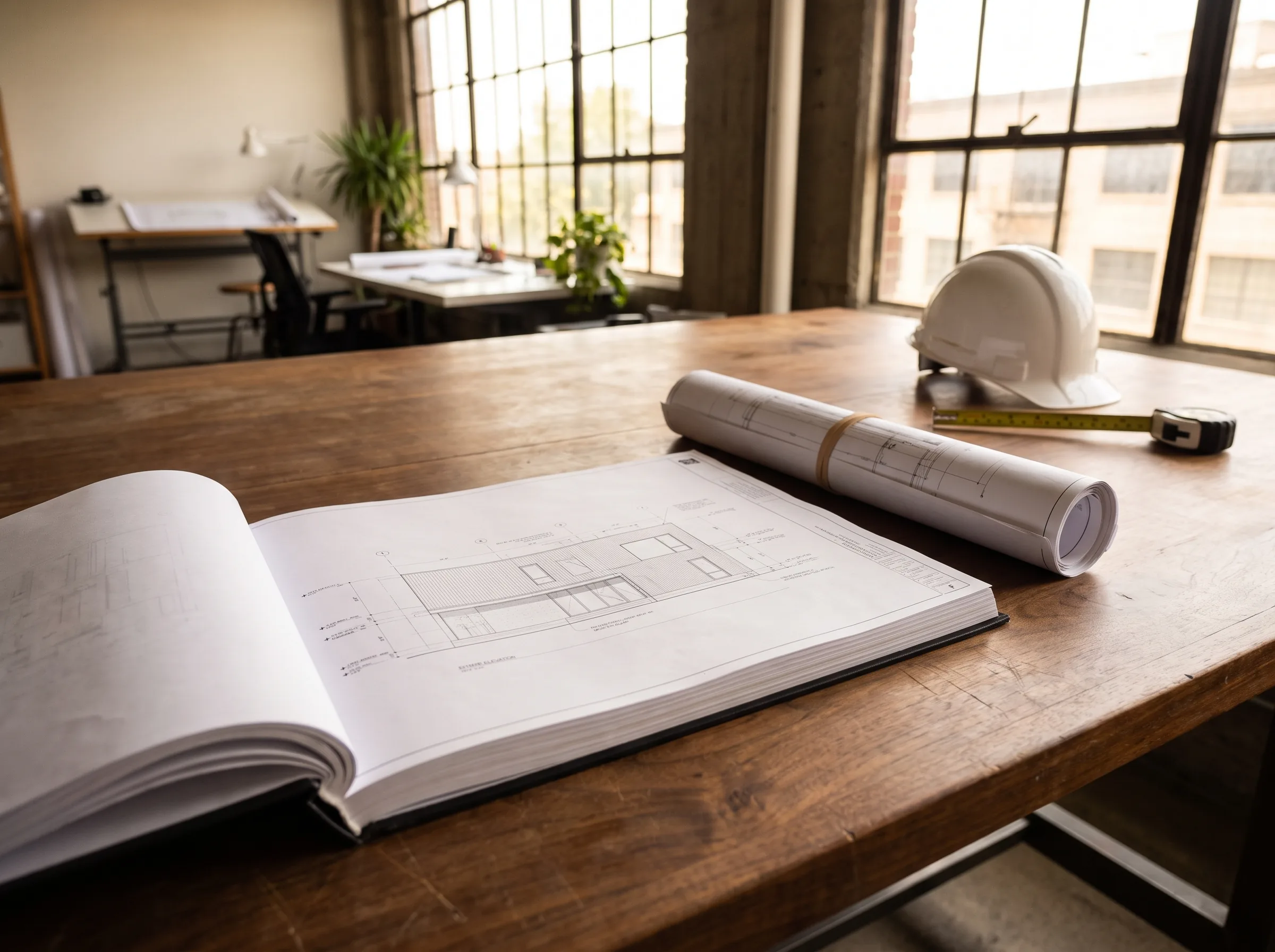 Permit set on the plan table