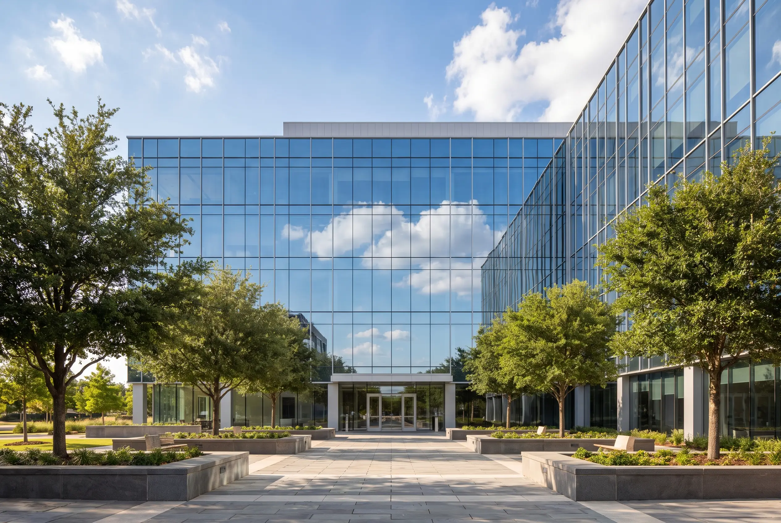 Office HQ · glass facade