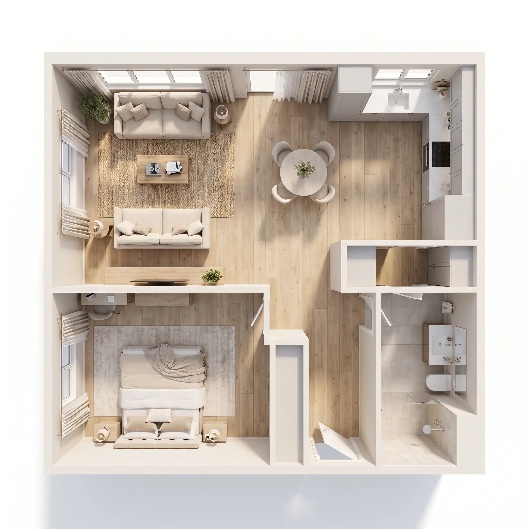 2-bed apartment · floor plan
