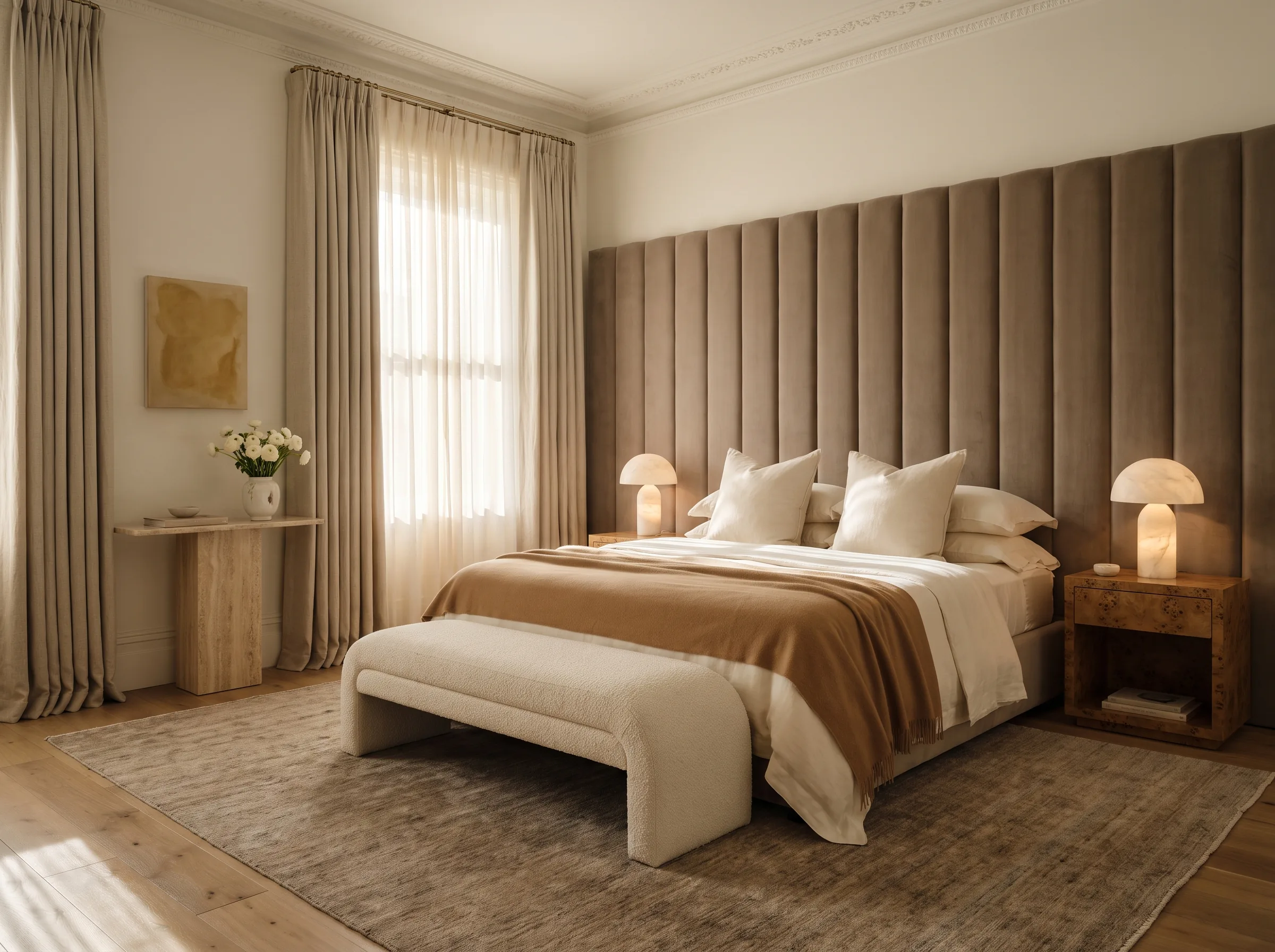 Bedroom, furnished from bare