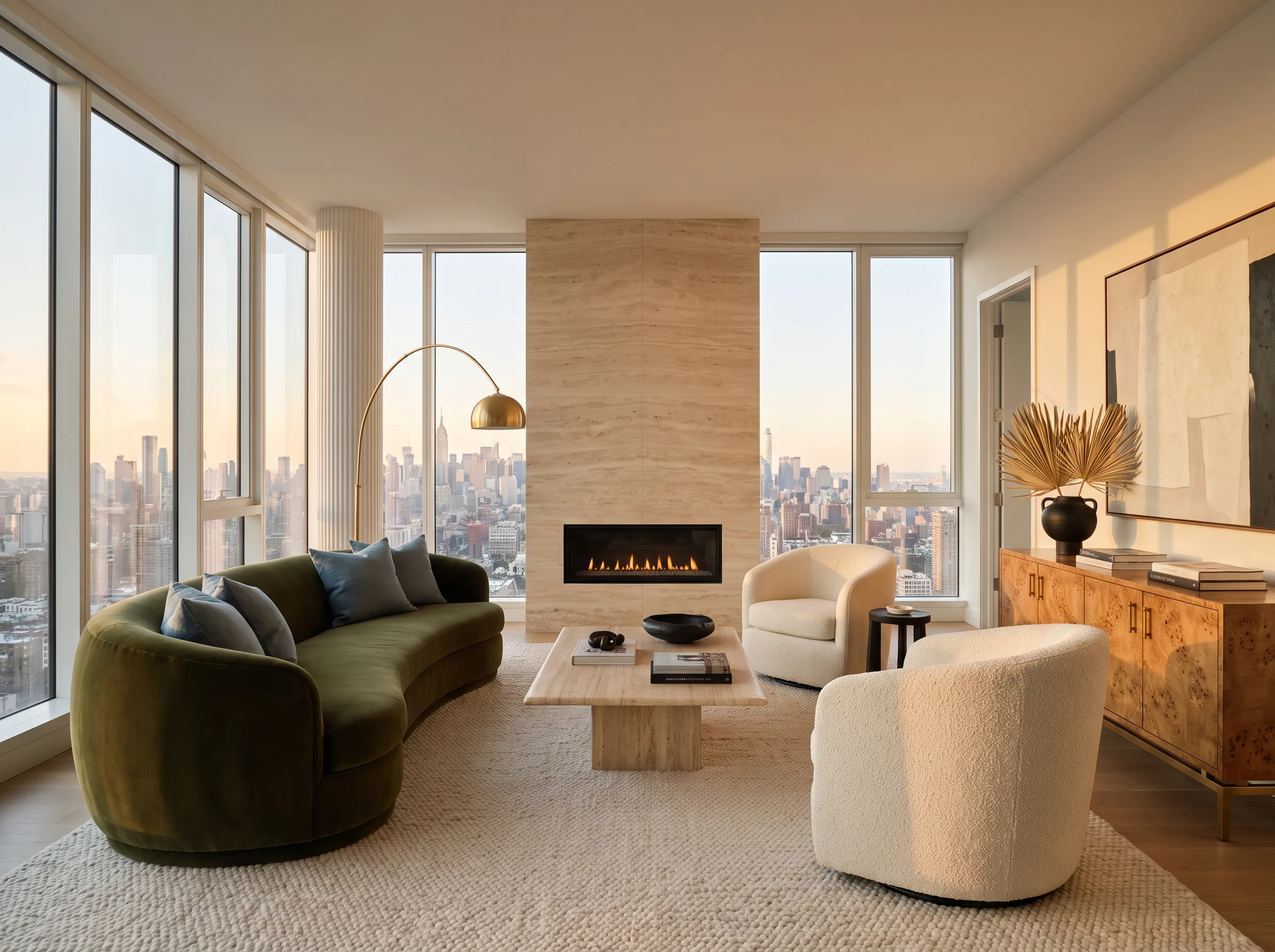 Vacant apartment, staged for listing